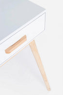 Consolle con Specchio 2 Cassetti Ordinary in Legno Bianco