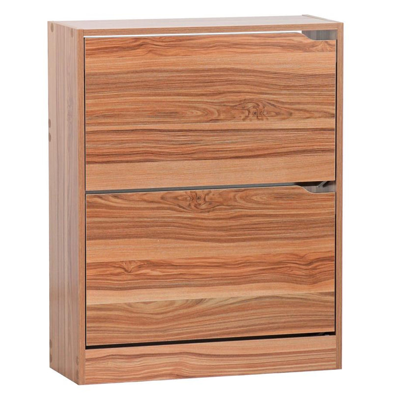 Scarpiera 2 ante 63x80x24 cm in Legno Melaminico Naturale 