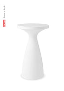 Tavolino da Giardino Ø65x110 cm in Resina Arkema Drink Bianco