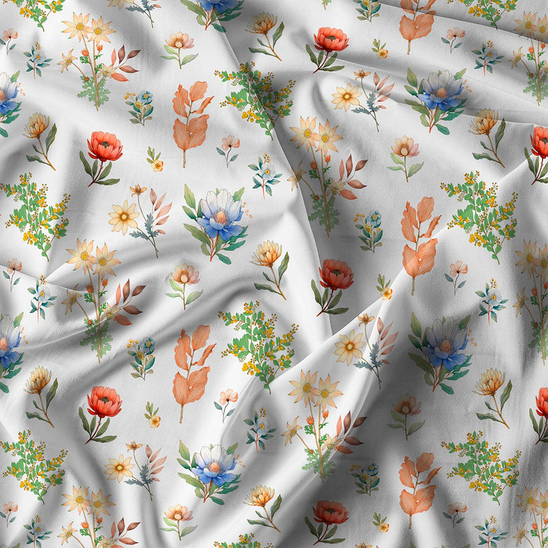 Copripiumino Matrimoniale con Federe Stampato in Puro Cotone Tala