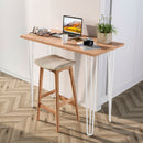 Set di Gambe Hairpin di 3 Bastoncini per Tavolo H710 Verniciato Bianco Acciaio Emuca