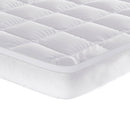 Topper Trapuntato 800 gr/mq con Fascia Coprimaterasso Morfeo Bianco Varie Misure
