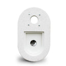 Base per Fontanda da Giardino 30x52x8 cm in Cemento Bianco Levigato