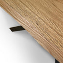 Tavolo Allungabile 140/240x90 cm Versalux Rovere Scortecciato Gambe Antracite      