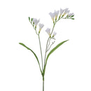Set 8 Fresia Composta da 2 Fiori Artificiali Altezza 58 cm Bianco
