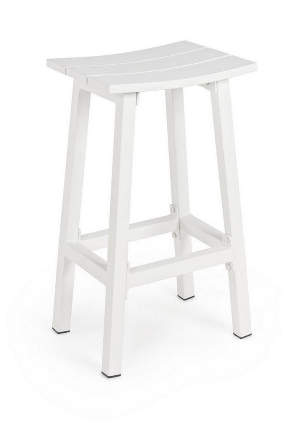 Sgabello Bar 41,8x31x71h cm Skipper Bianco sconto