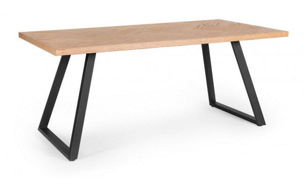 Tavolo Rettangolare Fisso 180x90x76 cm Kashar in Legno Nero acquista