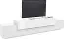 Mobile Tv 3 Ante a Ribalta 240x45x51,5 cm Coro Bianco Lucido/Bianco  