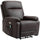 Poltrona Relax Massaggiante 80x96x97 cm con Telecomando Marrone