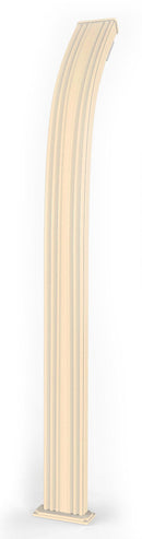 Doccia Solare da Esterno Giardino 30L Miscelatore Arkema Spring Fascia Inox Champagne Bronze