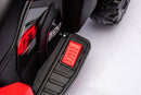 Quad Elettrico per Bambini Safari 6V con Bauletto Posteriore Rosso  