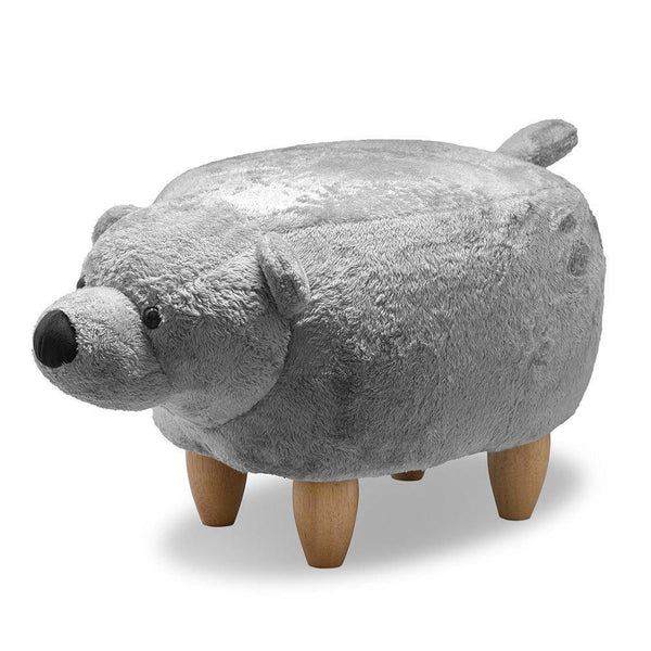 Sgabello Pouf Poggiapiedi per Bambini 65x35x36 cm Orso Marrone Divina Home online