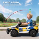 Macchina Elettrica per Bambini Polizia con Sirena e Luci di Segnalazione 12V Multicolore  