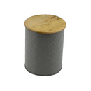 Barattolo da Cucina Ø16xh19 cm in Metallo Grigio