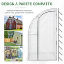 Serra da Giardino a Parete 143x118x212 cm in Polietilene Bianco