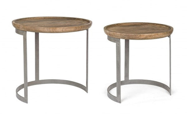 Set 2 Tavolini Rotondi Narvik acquista