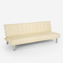 Divano Letto Clic Clac 180x64x70 cm in Similpelle Beige