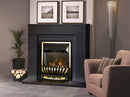 Camino Elettrico da Pavimento 85x95x30 cm Effetto Fiamma 2000W Arthur & Meridian Wenge