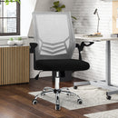 Sedia Poltrona Operativa da Ufficio 50x49x92 cm con Braccioli Grigio
