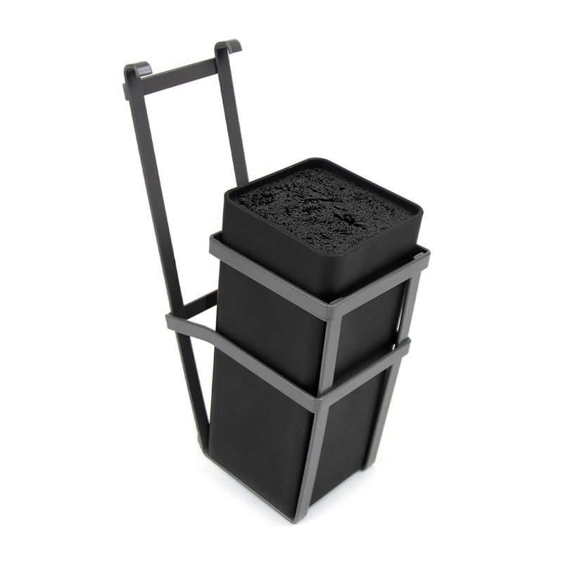 Ceppo Portacoltelli da Cucina da Appendere in Acciaio Emuca Grigio antracite