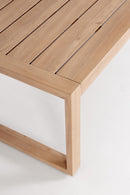 Set Tavolo e 3 Sedie da Giardino in Alluminio Kallen Naturale