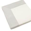 Set Lenzuola Sopra Sotto e Federe Balza in Raso Mitera Diamante Ostrica Varie Misure