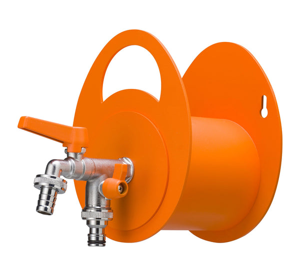 Portatubo da Muro in Metallo con Rubinetto a Doppia Uscita Belfer 42/MU Arancione prezzo