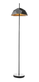 Lampada da Terra Ø34xH160 cm in Cartone Riciclato e Metallo Egg Nero