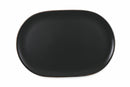 Piatto da Portata Ovale 39x26,5x2 cm in Stoneware Villa d'Este Home Tivoli Cala Dorata Nero