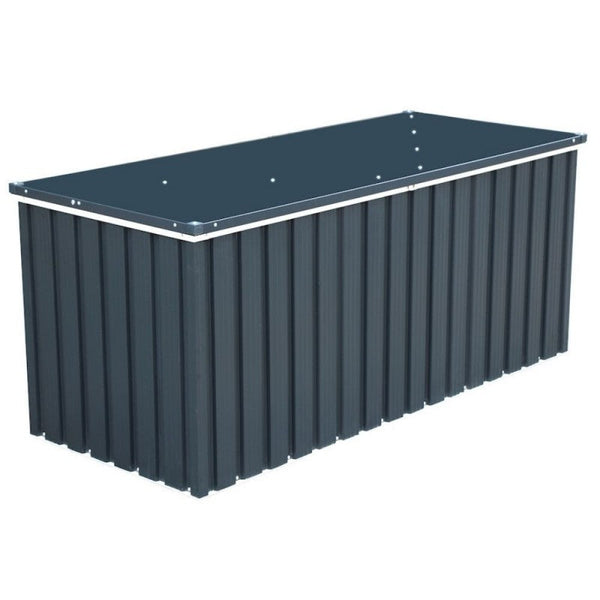 Baule Porta Attrezzi da Esterno 770 Litri in Acciaio Zincato Antracite