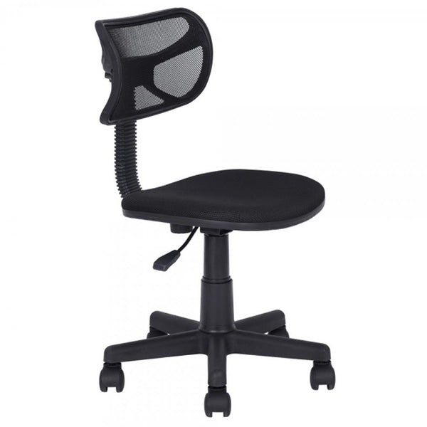 sconto Sedia Girevole 5 Ruote Ufficio Cameretta Scrivania Schienale Ergonomico Nero