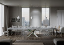 Tavolo Allungabile 160-420x90x77 cm Volantis Premium Cemento Telaio 4A 