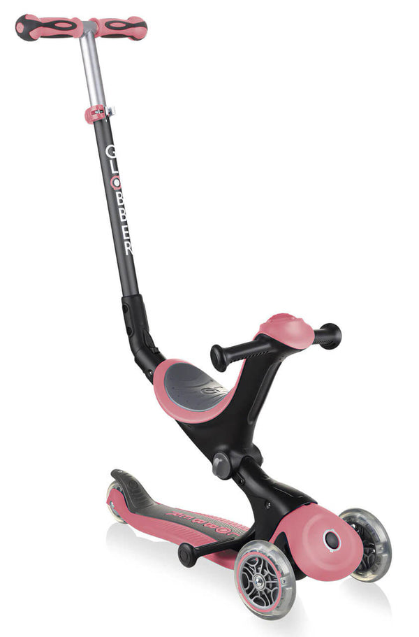 sconto Monopattino Passeggino Triciclo a 3 Ruote Globber Go-UP Deluxe Rosa Pastello