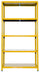 Scaffale in Metallo 5 Ripiani 100x40x187 cm  Ettore Giallo