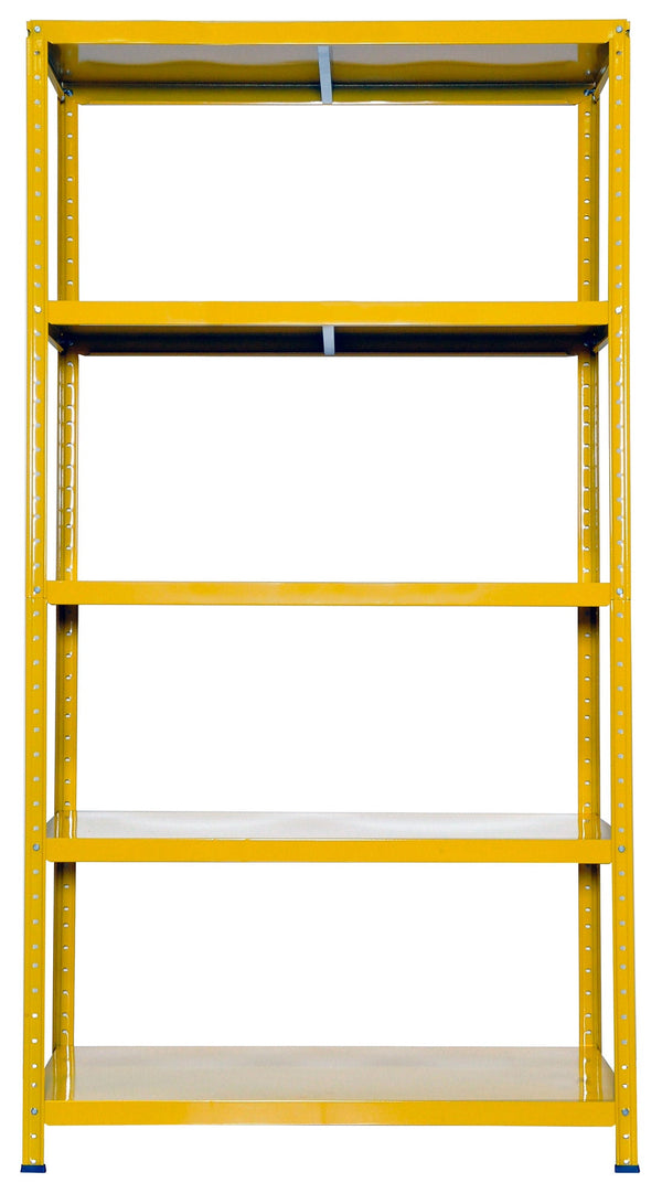 prezzo Scaffale in Metallo 5 Ripiani 100x40x187 cm Ettore Giallo