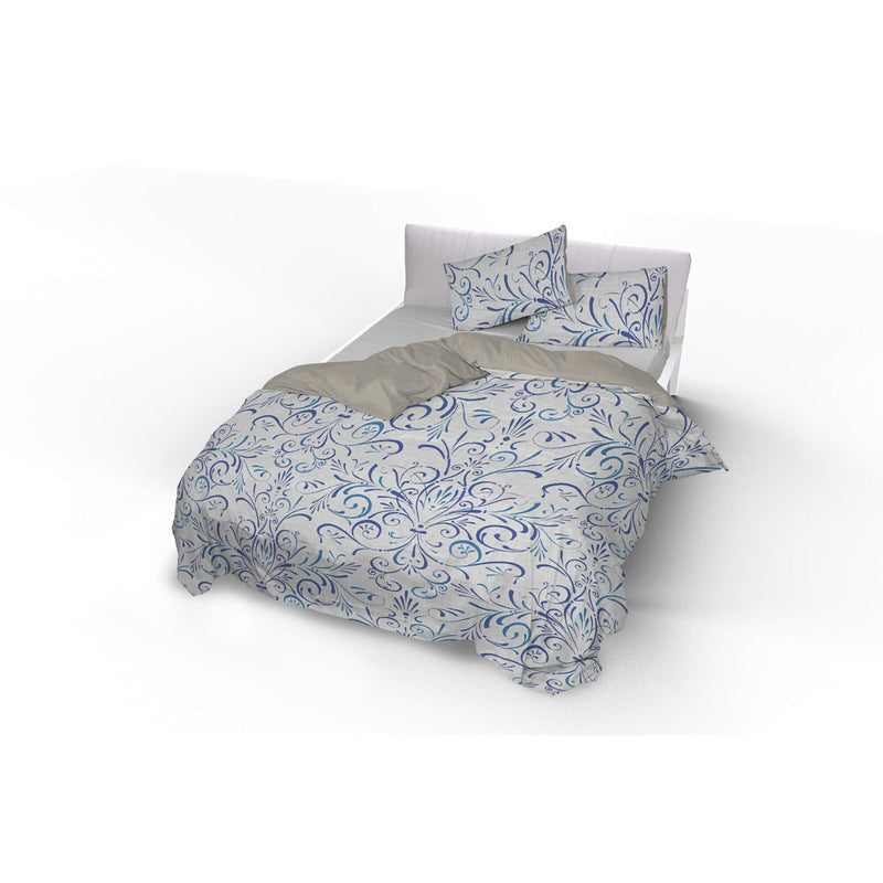 Copripiumino con Stampa sul Sacco e Federe Doubleface Ornato Tex