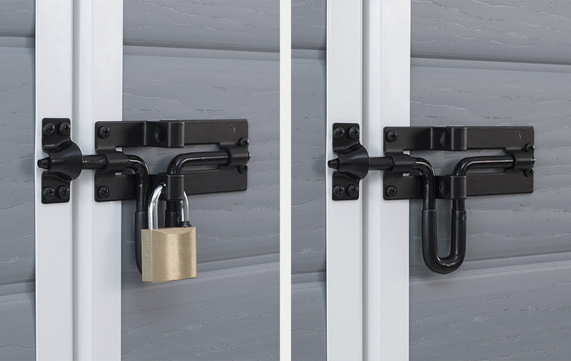 Casetta da Giardino Porta Attrezzi 130x192x198 cm in Resina Effetto Legno Keter Manor 4x6 Grigia