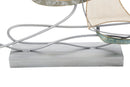 Scultura Regata 64x8,9x60 cm in Ferro Multicolor