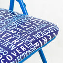 Sedia pieghevole in metallo con schienale e seduta imbottiti Coveri