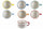Set 6 Tazzine Caffè 90 ml in Porcellana Villa d'Este Home Tivoli Caffeomanzia Every Day Mood