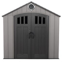 Casetta Box da Giardino Porta Utensili 238x223 cm in Polietilene Grigio