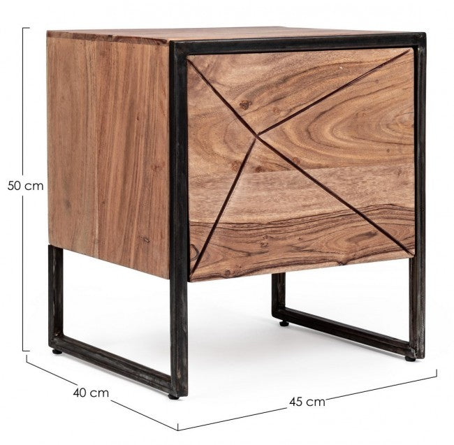 Comodino 1 Anta 45x40x50h cm Egon 