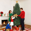 Albero di Natale Artificiale  210 cm 2641 Rami a Cerniera e Base in Metallo Verde      