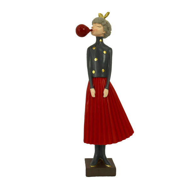 acquista Statuina Donna in Resina tortora cm 16,5x10,5xh44