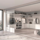 Set 2 Barre Appendiabiti per Armadio Ø27x81,5 cm in Acciaio Emuca Bianco