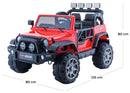 Macchina Elettrica per Bambini 12V 2 Posti Kidfun Fuoristrada Rossa