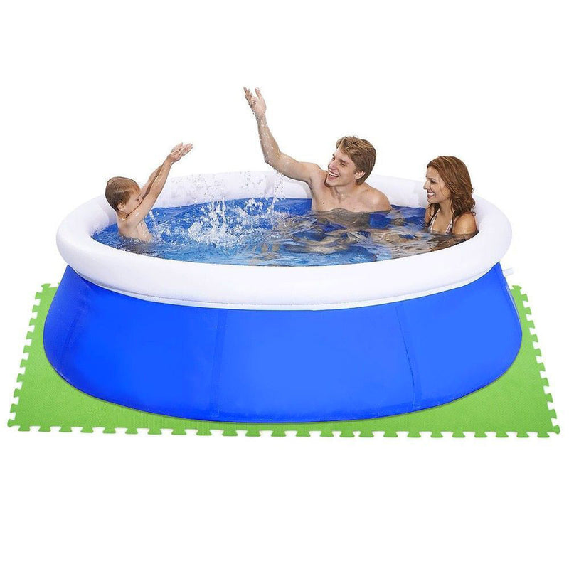 Tappeto Sottopiscina Morbido 6 Pezzi 60x60 cm Verde