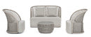 Divano 2 Posti 150x81x93h cm con Cuscini Cuyen Sand