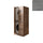 Mobile Lavanderia a Colonna per Lavatrice e Asciugatrice con Ante 70x70x174A cm in Nobilitato Unika Grigio Cemento