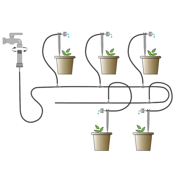 Set Microirrigazione Verdemax Fino a 4 Vasi Sistema Automatizzato in PP POM e PE acquista